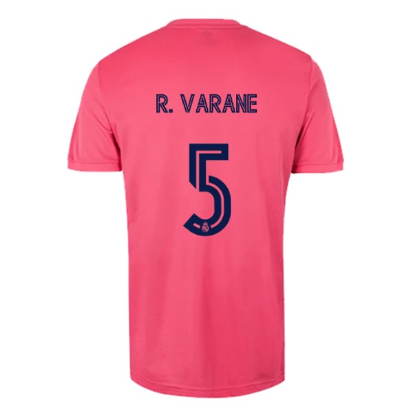 Camiseta Real Madrid 2ª Kit NO.5 Varane 2020 2021 Rosa
